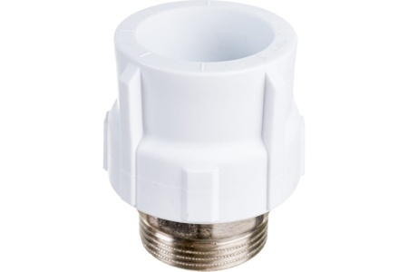 Муфта полипропиленовая PPR комбинированная НР под ключ 40х11/4' Политэк 9000040114