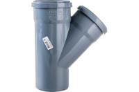 Тройник канализационный 45 град. 110 х 110 Политэк 201145