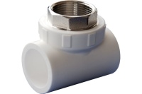 Тройник полипропиленовый PPR комбинированный  ВР 40 х 11/4' Политэк 9500004014