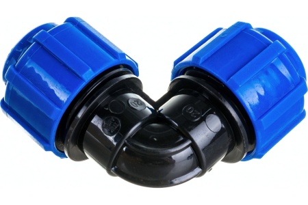 Отвод ПНД компрессионный 90 град 50 мм Политэк 50040050