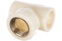 Тройник полипропиленовый PPR комбинированный  ВР 32 х 1' Политэк 9500003202