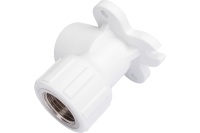 Водорозетка комбинированная 25х1/2' ВР полипропиленовая PPR белая с креплением Политэк 9400082512