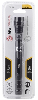 Фонарик на батарейках 4хLR44, ударопрочный, телескопическая ручка 40 см, регулируемый угол, магнитный RB-602 Практик ЭРА Б0033748