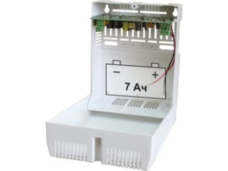 24 Источник вторичного электропитания СКАТ-1200С пластиковый под АКБ 7 А/ч Бастион 