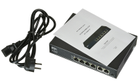 Коммутатор неуправляемый 6 портов Base-T/RJ45 10 100 Мб/с PoE 65Вт RVI RVi-1NS04F-2T С0000038073