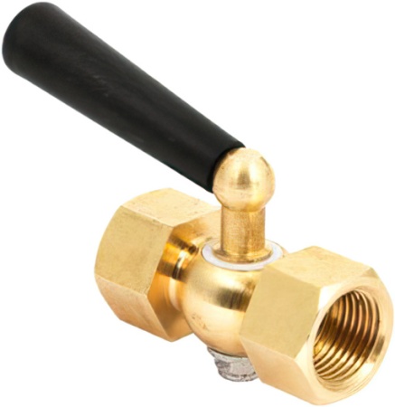 00000006160 Кран трехходовой для манометра 1/2' ВВ с фторопластовой прокладкой и натяжной гайкой РОСМА 