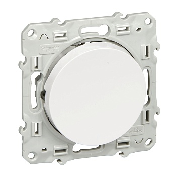 Выключатель одноклавишный, белый Schneider Electric S52R201