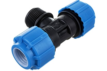 Тройник ПНД компрессионный НР 25 х 1' х 25 Политэк 51250125