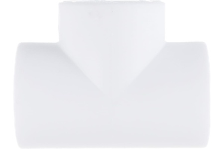 Тройник полипропиленовый PPR 32мм белый Политэк 9000000432