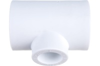 Тройник полипропиленовый PPR переходной 32х20х32мм белый Политэк 9300322032