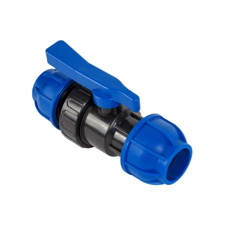 Кран ПНД шаровой разъемный 63 х 63 Политэк 99566