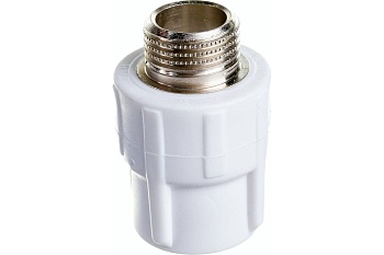 Муфта полипропиленовая PPR комбинированная НР 20х1/2' Политэк 9000002012