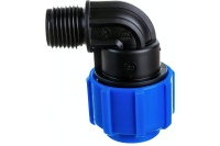 Отвод ПНД компрессионный НР 63 х 2' Политэк 1000311