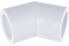 Угольник 25 мм 45 град., полипропиленовый, белый Политэк 9400002545