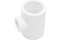 Тройник полипропиленовый PPR переходной 40х25х40мм белый Политэк 9300402540