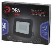 Прожектор светодиодный ДО-50W LPR-061-0-65K-050 50Вт 4600Лм 6500К PRO 205х165х33 ЭРА Б0043591