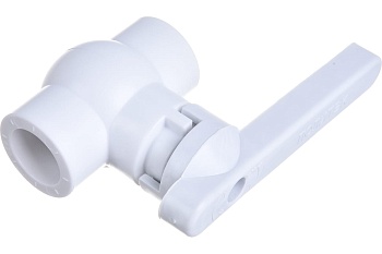 Кран шаровой 25мм полнопроходной полипропиленовый PPR Политэк 9900000025