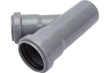 Тройник канализационный 45 град. 50 х 40 Политэк 205445