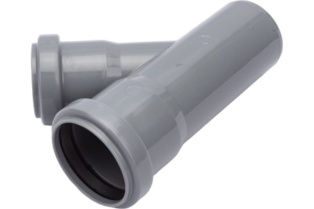 Тройник канализационный 45 град. 50 х 40 Политэк 205445