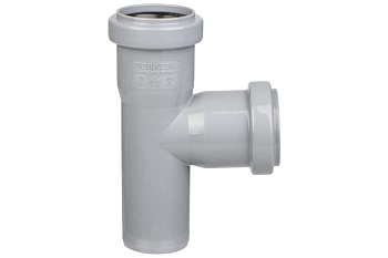 Тройник канализационный 87.5 град. 40 х 40 Политэк 204087