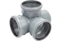 Крестовина двухплоскостная 87.5 град. 110 х 110 х 110 Политэк 1201102