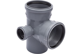 Крестовина двухплоскостная 87.5 град. 110 х 110 х 50 правая Политэк 1201104