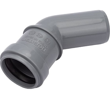 Отвод канализационный 45 град. 32 Политэк 100345