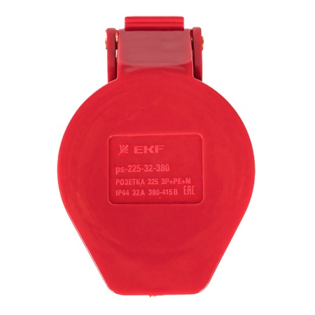 Розетка кабельная 32А 3Р+N+Е IP44 переносная 380В EKF ps-225-32-380