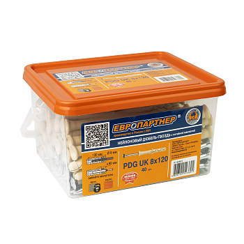 Дюбель-гвоздь с потайной манжетой PDG UK 8х120 (40шт) Европартнер K1 5236 0