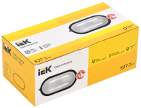 Светильник НПП1401 черный/овал 60Вт IP54 IEK LNPP0-1401-1-060-K02