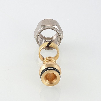 Соединитель коллекторный обжимной для полимерной PEX трубы 16 (2.0)х1/2' VALTEC VTc.709.N.1604 O70901620