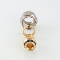 Соединитель коллекторный обжимной для полимерной PEX трубы 16 (2.0)х1/2' VALTEC VTc.709.N.1604 O70901620