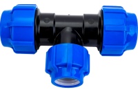 Тройник ПНД компрессионный 32 х 25 х 32 Политэк 51322532