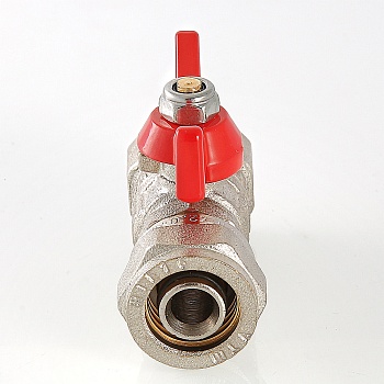 Кран шаровой 16 х 1/2' ВВ под обжим ручка бабочка VALTEC VT.342.N.1604 AAV230204