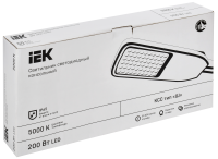 Светильник светодиодный консольный ДКУ 1004-200Ш 5000К IP65 серый IEK LDKU1-1004-200-5000-K03