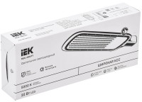 Светильник светодиодный консольный ДКУ 1012-30Ш 5000К IP65 серый IEK LDKU1-1012-030-5000-K03