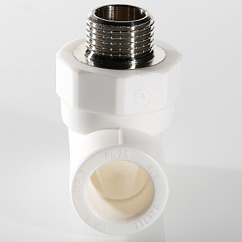 Тройник комбинированный 32 х 1/2' НР полипропиленовый PPR белый VALTEC VTp.733.0.03204 PV7333204