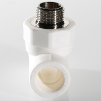 Тройник комбинированный 32 х 1/2' НР полипропиленовый PPR белый VALTEC VTp.733.0.03204 PV7333204