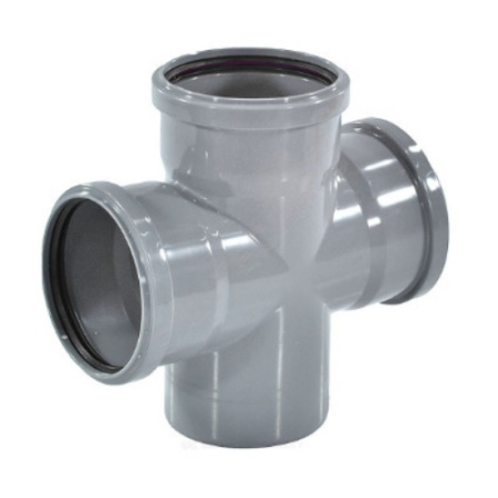 Крестовина одноплоскостная 87.5 град. 110 х 50 х 50 Политэк 131587