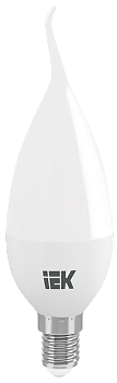 Лампа светодиодная CB35 свеча на ветру 5Вт 230В 4000К E14 IEK LLE-CB35-5-230-40-E14
