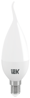 Лампа светодиодная CB35 свеча на ветру 5Вт 230В 4000К E14 IEK LLE-CB35-5-230-40-E14