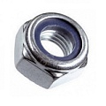Гайки DIN 985 шестигранные самоконтрящиеся низкие с нейлоновой вставкой
