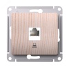 GLOSSA розетка компьютерная RJ45 кат.5Е, механизм, сосна Systeme Electric GSL001581K