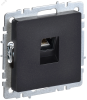 BRITE Розетка компьютерная RJ45 кат.5E РК10-БрЧ черный IEK BR-K10-1-K02