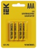Батарейка щелочная Alkaline LR03/AAA (4шт/блистер) IEK ABT-LR03-OP-L04