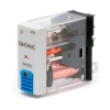 Реле миниатюрное промышленное, 1CO, ком. ток 12А, AgSnO2, напряжение 24V DC, опция: тест-кнопка+светодиод+защитный диод DKC IR-24DC-1CO-D