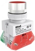 Кнопка красная выключения ABLF-22 220В ВK-22 Dekraft 25014DEK