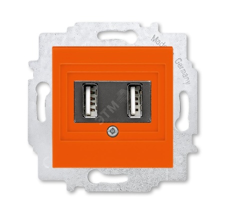 5014H-A00040 66W USB зарядка двойная Levit оранжевый ABB  2CHH290040A6066