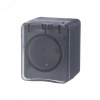 AtlasDesign Profi54 розетка с заземлением со шторками IP54 16А 250B, АНТРАЦИТ, Россия Systeme Electric ATN544045