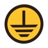 Знак безопасности ''Земля'' (круглый) d=20мм EKF an-1-04